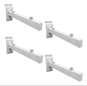 Ménsula blanca 30 cm (pack) p/ placa ranurada