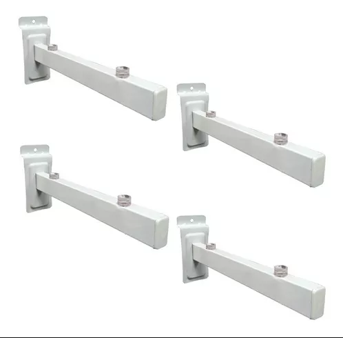 [0001625] Ménsula blanca 30 cm (pack) p/ placa ranurada