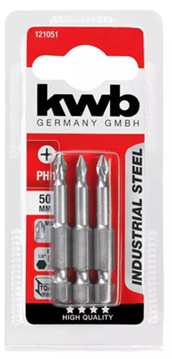 [0003455] Juego de puntas phillips PH1 KWB